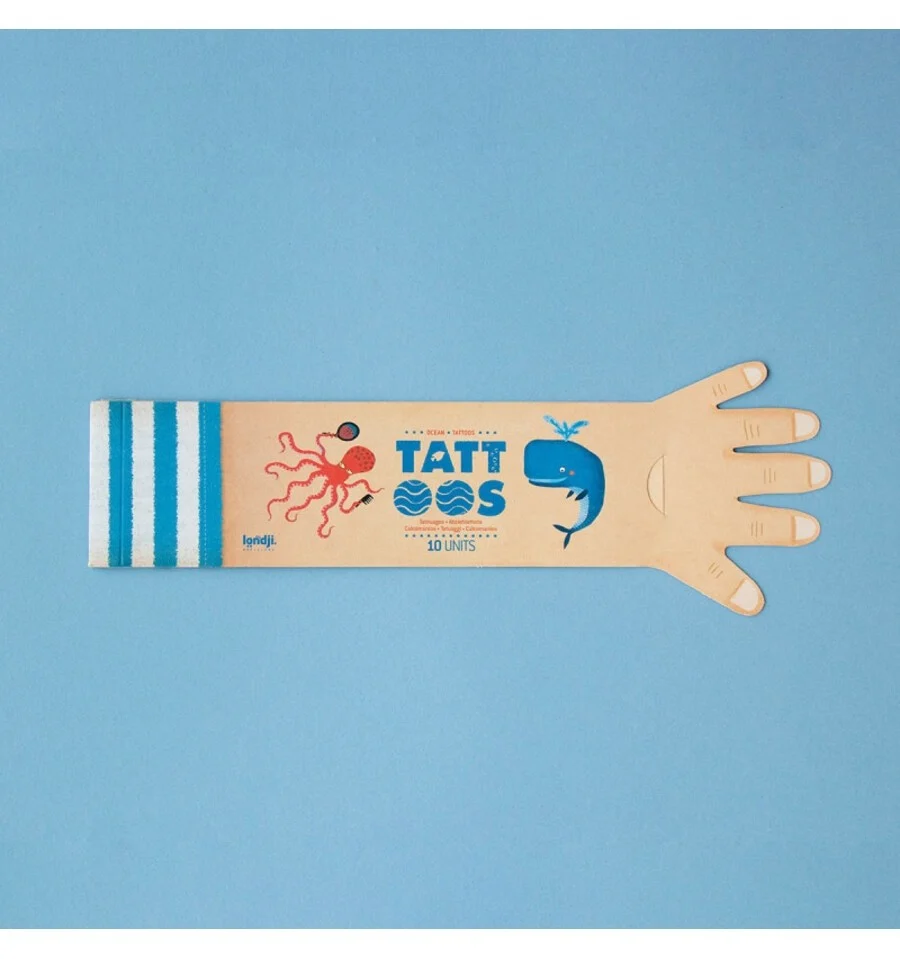 Relógio com GPS Ocean Tattoos, 10 ocean decals
