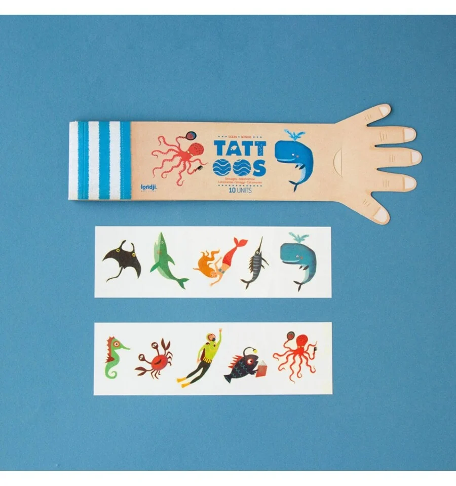 Relógio com GPS Ocean Tattoos, 10 ocean decals