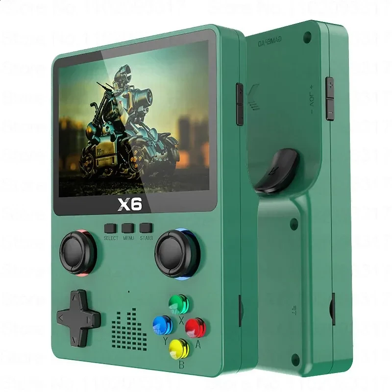 Resistente à Água Consola Portátil X6 Verde