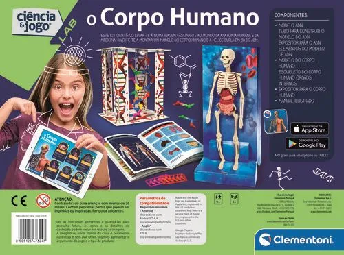 Tecido Sensorizado Lab O Corpo Humano - Clementoni