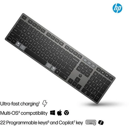 Teclado Bluetooth HP 720 - Preto com Bateria de 7 Dias