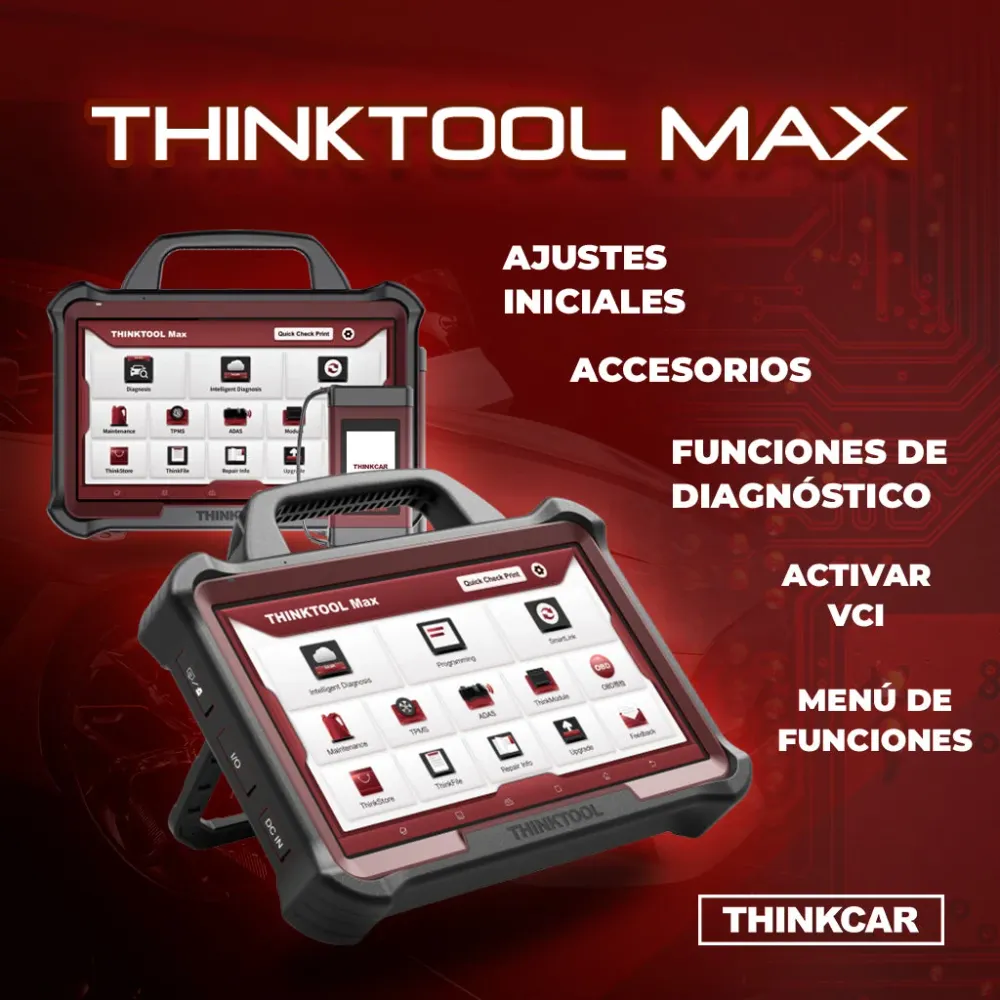 Thinkcar: THINKTOOL MAX com Monitor de Oxigênio no Sangue