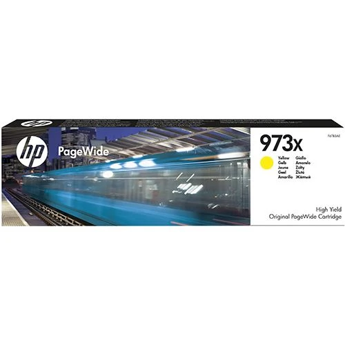 Tinteiro HP 973X - Amarelo em Preto Fosco