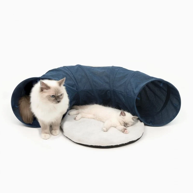 Túnel com cama Vesper - Catit em Preto Fosco