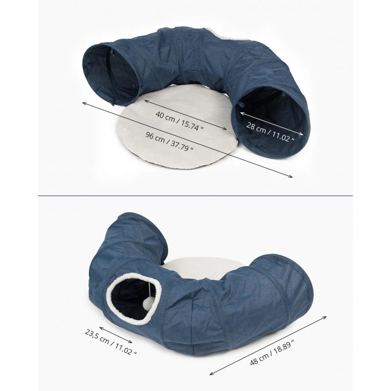 Túnel com cama Vesper - Catit em Preto Fosco