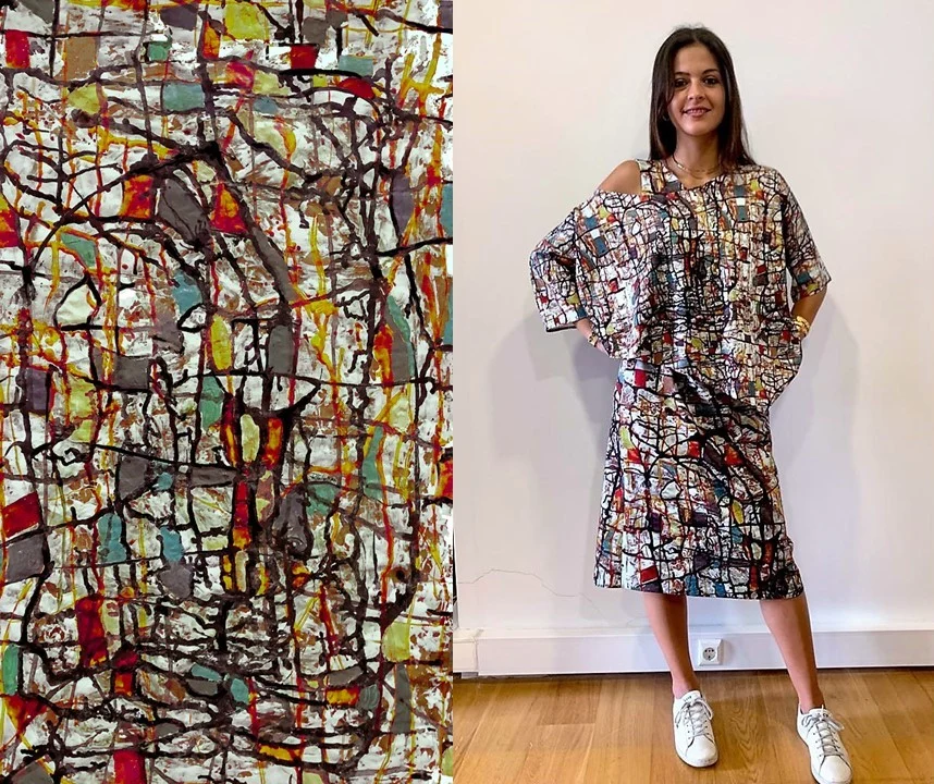 Vestido+Blusa Teias com Bateria de 7 Dias