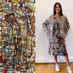 Vestido+Blusa Teias com Bateria de 7 Dias