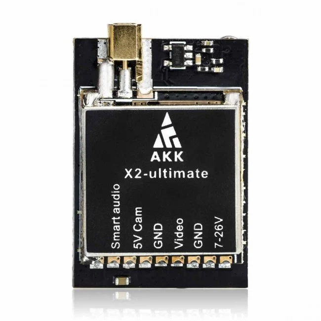 AKK X2-ultimate VTX (versão dos EUA) - 5,8 GHZ 25mW/200mW/600mW/1000mW Transmissor de vídeo FPV comutável 2-6S, OSD, Betaf...
