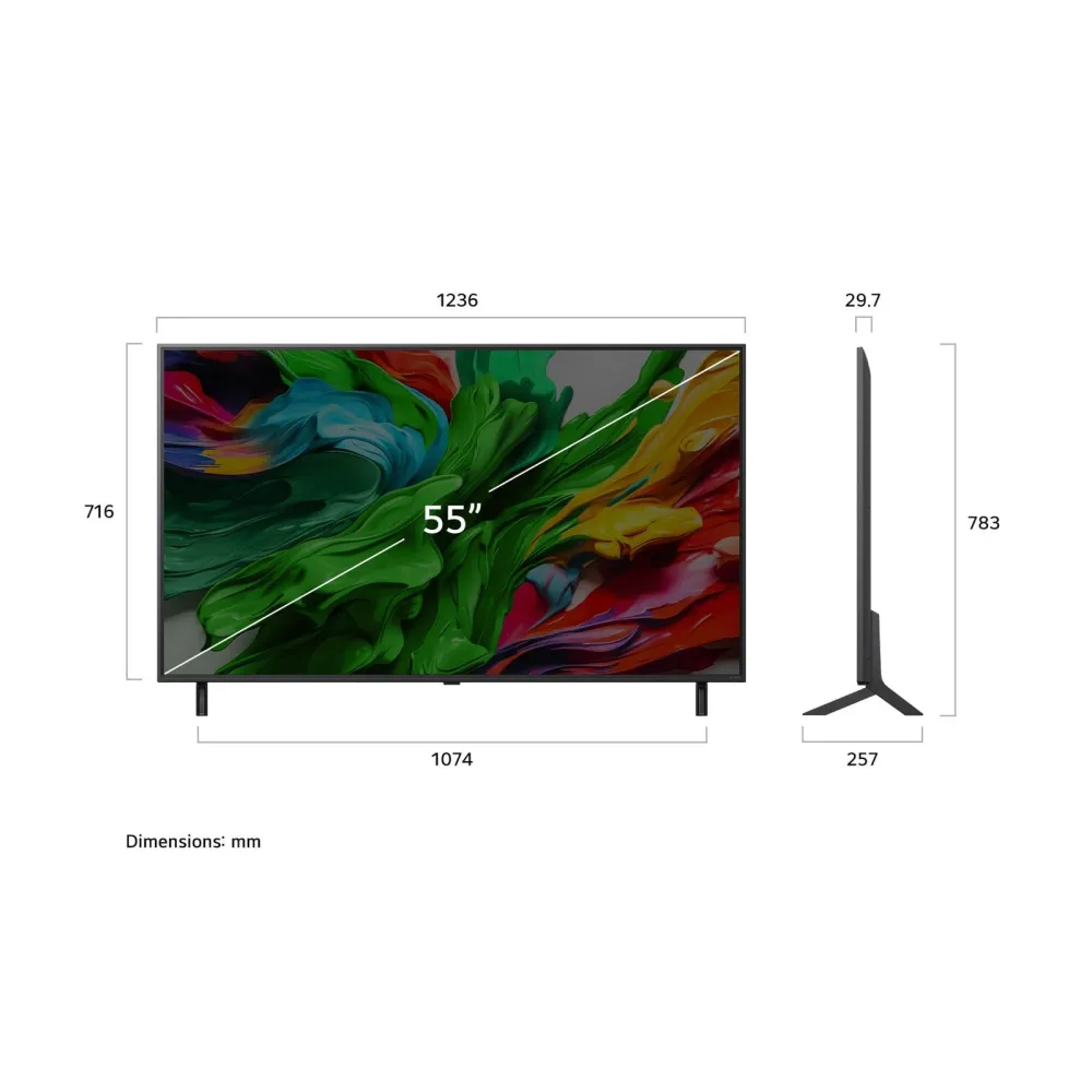 TV LG 55QNED85A6C | 55", Mini LED, 4K, webOS