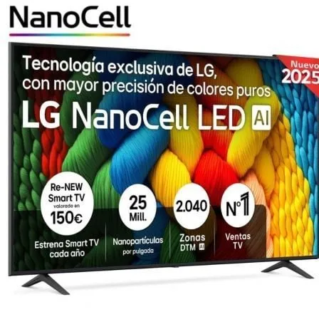TV LG 75NANO80A6B( 75" - 191 CM - NANOCELL UHD 4K - WEBOS 25 )