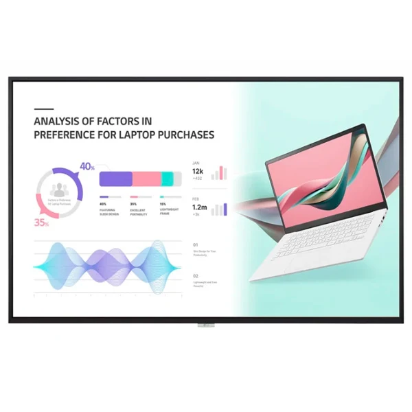 LG 98UH5J-H ecrã de sinalização Plasma digital 2,49 m (98") LCD