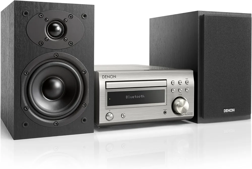 CADENA DENON D-M41DAB BLUETOOTH 30W SILVER/NEGRO