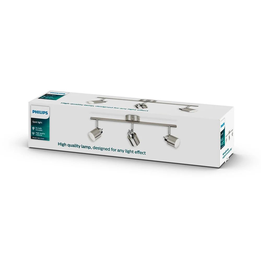 CANDEEIRO DE TETO 3 FOCOS GU10 MOD. MERANTI PHILIPS