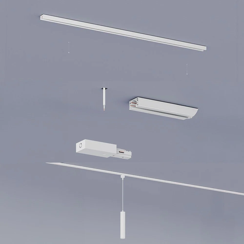 CANDEEIRO DE TETO SUSPENSO EASYLINK, PAXIE GU10, BRANCO, Ø60 X 15