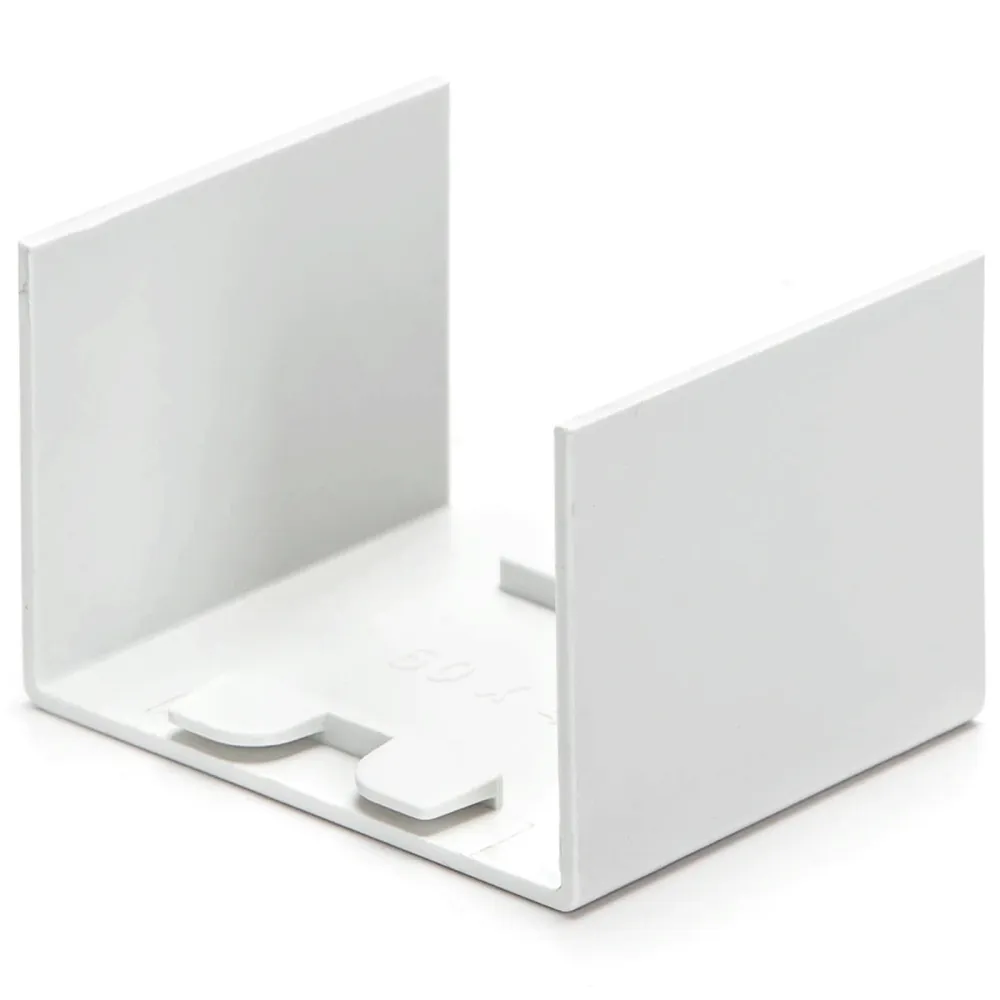 CONECTOR PVC EM FORMA QUADRADA BRANCO 60*40MM 4PCS