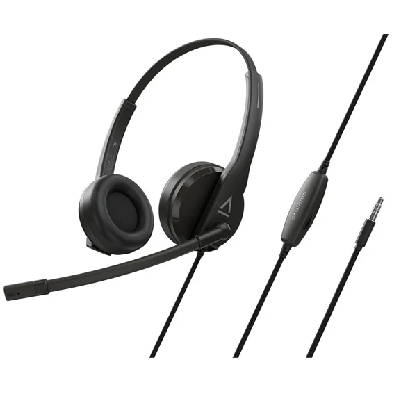 CREATIVE HEADSET CHATMAX HS-230 NOISE CANCEL CCOMANDO 3.5"+ ADAP