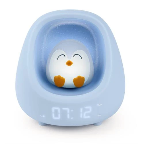 DESPERTADOR BIGBEN NESTKIDSPENGUIN ( AZUL - LUZ NOTURNA COM 3 TE