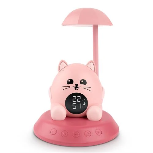 DESPERTADOR BIGBEN SLKIDSCAT ( ROSA - LUZ NOTURNA COM 3 TEMPORIZ