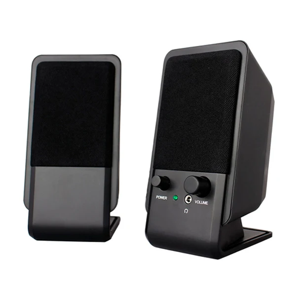 EWENT COLUNAS 2.0 10W VOLUME CONTROL JACK 3.5" USB BLACK