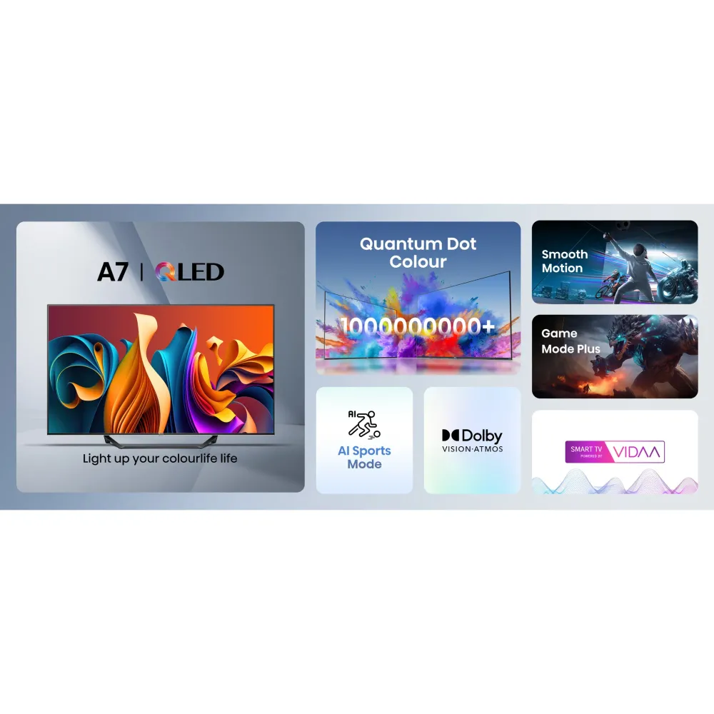 TV Hisense 65A7NQ | 65", QLED, 4K