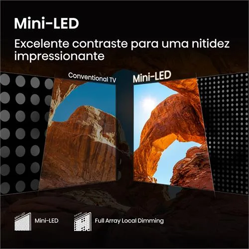 Hisense Smart TV MINI LED 55" UHD 4K 50U7Q