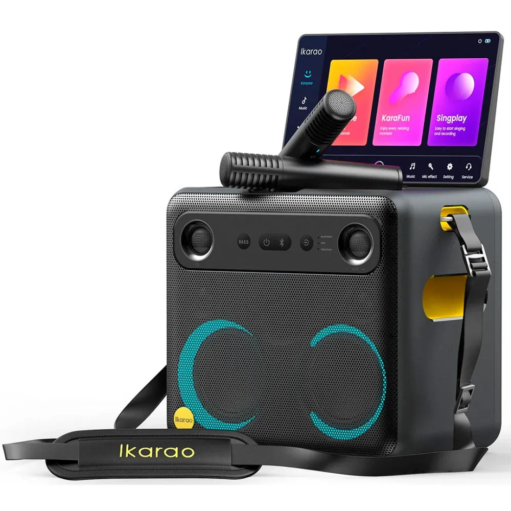 IKARAO COLUNA KARAOKE BREAK X2 TOUCHSCREEN 10.1" 2 MICRO SFIO 56
