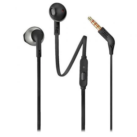 JBL EARPHONES TUNE T205 ECO 3.5" C BOLSA TRANSPORTE BLACK