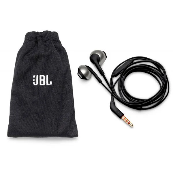 JBL EARPHONES TUNE T205 ECO 3.5" C BOLSA TRANSPORTE BLACK