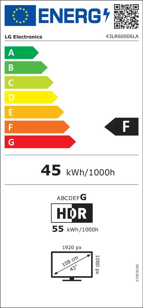 LG - LED SMART TV FULLHD 43LR60006LA.AEUQ