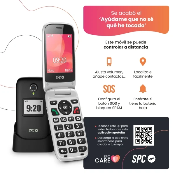 MOVIL SPC 2334N POLARIS NEGRO