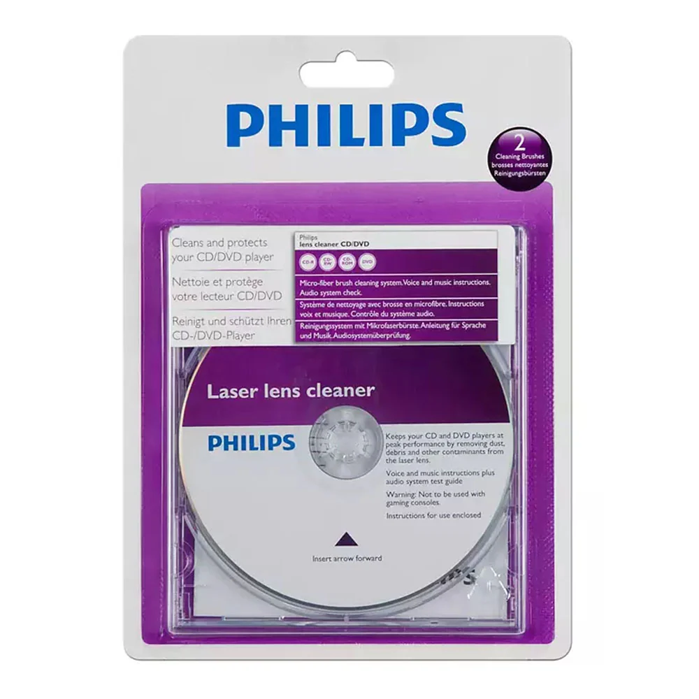 CD PRODUTO DE LIMPEZA PARA LENTES DE REPRODUTORES CD/DVD SVC2330/