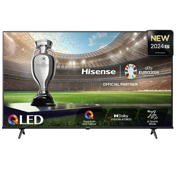 TV QLED Hisense 65E7NQ | 65", 4K UHD, Quantum Dot, HDR10, Dolby Vision