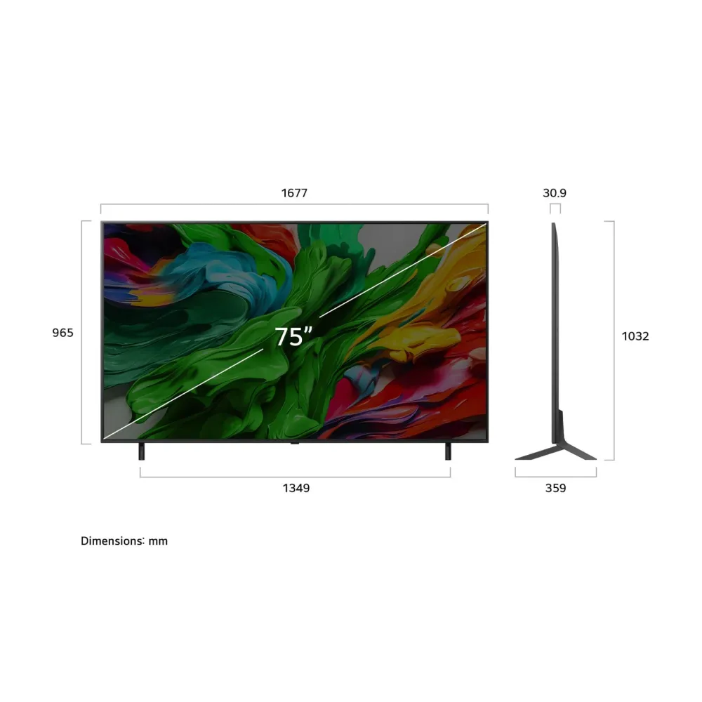 TV LG QNED 75QNED85A6C | 75", Mini LED, 4K, webOS