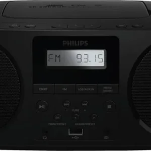 RAD/CD PHILIPS TAZ5000 NEGRO 4W FM BT USB