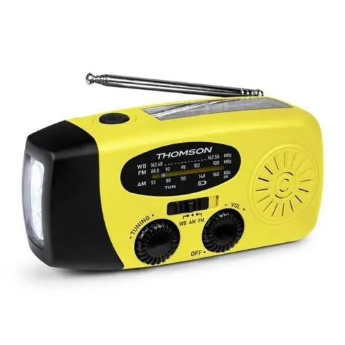 RÁDIO PORTÁTIL THOMSON RT260Y ( BATERIA - AMARELO PRETO - SINT