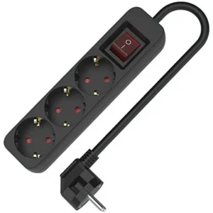 REGLETA TM ELECTRON TMUAD503SBK 3 TOMAS 1,5M