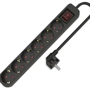 REGLETA TM ELECTRON TMUAD506SBK 6 TOMAS 1,5M