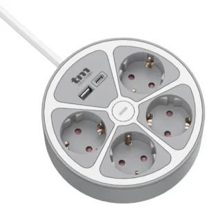 REGLETA TM ELECTRON TMUAD554CB 3 TOMAS+USB +USB C