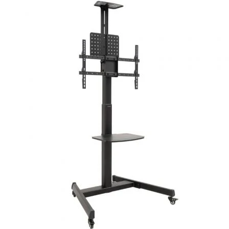 SOPORTE DE SUELO INCLINABLE CON RUEDAS TOOQ FS1184M-B PARA TV DE