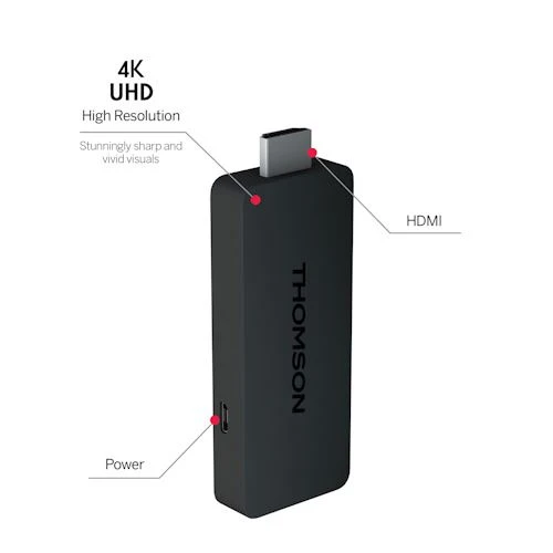 Streaming Stick Thomson 145G Google TV - Preto