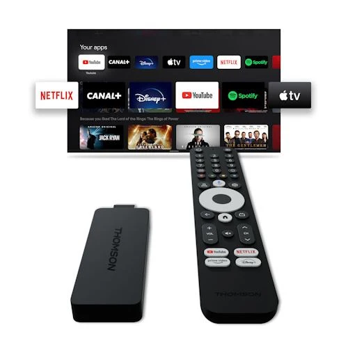 Streaming Stick Thomson 145G Google TV - Preto