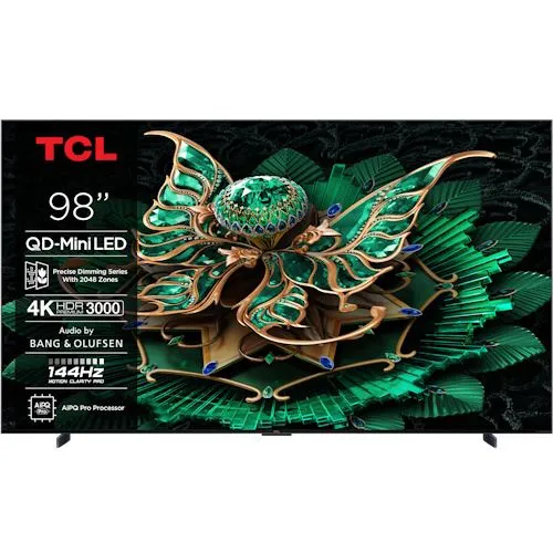 TV TCL 98" 98C7K UHD MINILED GOOGLETV 144HZ B&O