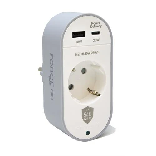 TOMADA FORCE POWER F152691 ( BRANCO - RESISTÊNCIA REFORÇADA CH